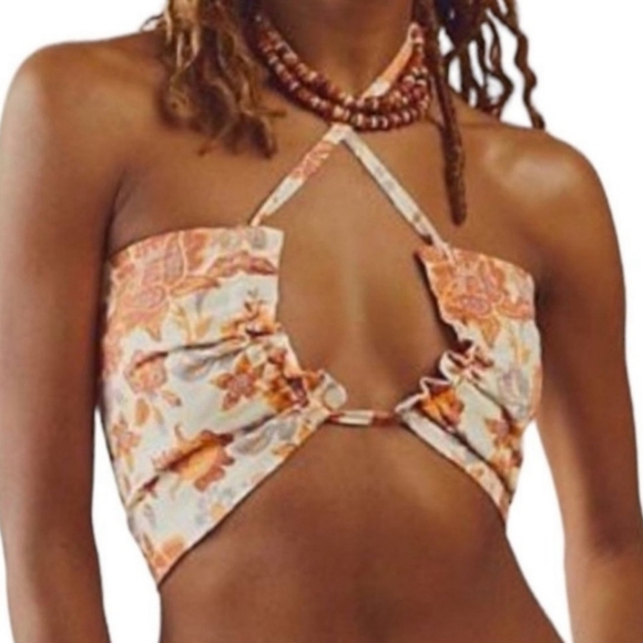 NWT Free People Summer of Love Convertible Bandeau Halter Top size M - Picture 5 of 6